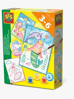 SES Kreativt Legetøj-Kreasæt Aqualine Glitterkort