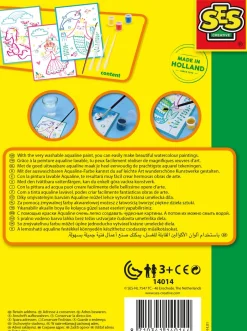 SES Kreativt Legetøj-Kreasæt Aqualine Glitterkort