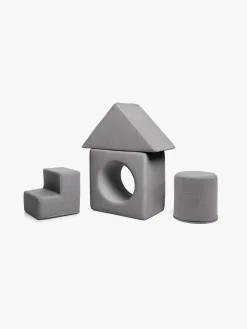 Børnemøbler|Shappy Legesæt Aktivitetsklods, Mørkegrå