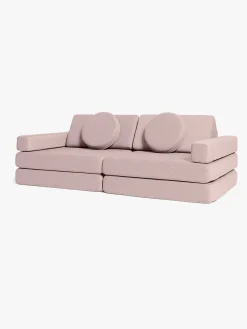 Børnemøbler|Shappy Play Bygbar Sofa 160x80 cm, Soft Pink