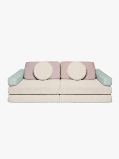 Børnemøbler|Shappy Play Bygbar Sofa 160x80 cm Kraftig Fløjl, Lollipop
