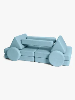 Børnemøbler|Shappy Play Bygbar Sofa 160x80 cm, Sky Blue