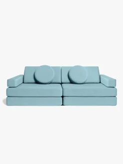 Børnemøbler|Shappy Play Bygbar Sofa 160x80 cm, Sky Blue