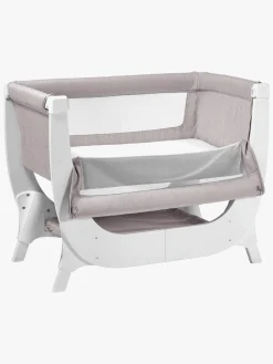 Børn Shnuggle Børnesenge & Tilbehør-Air Bedside Crib, Stone Grey