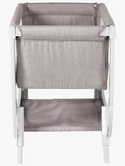 Børn Shnuggle Børnesenge & Tilbehør-Air Bedside Crib, Stone Grey