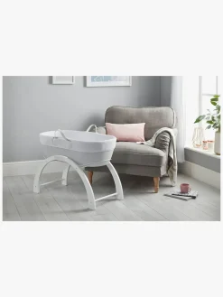 Børnesenge & Tilbehør|Shnuggle Dreami Moseskurv Sleep System, Grå