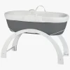 Børnesenge & Tilbehør|Shnuggle Dreami Moseskurv Sleep System, Slate Grey