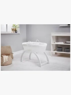 Børnesenge & Tilbehør|Shnuggle Dreami Moseskurv Sleep System, Hvid