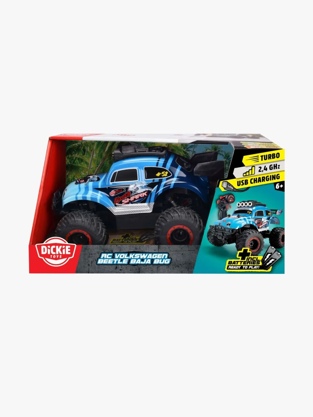 Fjernstyret|DickieToys Simba-Dickie Volkswagen Beetle Baja Bug Fjernstyret Bil