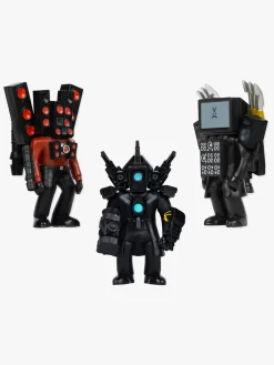 Legetøjsfigurer|SKIBIDI TOILET Titan Collection Figursæt Series 1, 3-pak