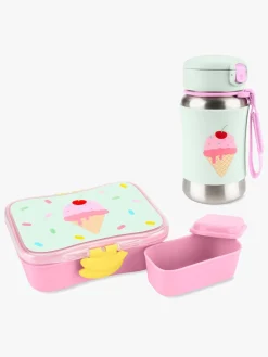 Spisetid|SkipHop Skip Hop Spark Style Madkasse og Flaske Is, Pink