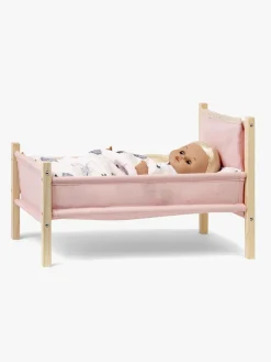 Skrllan Dukker & Bamser-Skrållan Dukketilbehør Seng, Lyserød