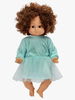 Dukker & Bamser|Skrllan Skrållan Lillan Taledukke Mørkt Hår 36 cm Flerfarvet