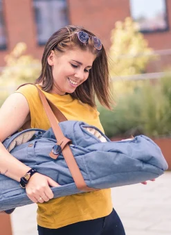 Køreposer|Sleepbag Tilbehørspakke Mini, Grey Mélange/Brown Grå