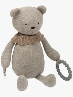 Smallstuff Dukker & Bamser-Aktivitetslegetøj Bjørn, Sandy/Grey