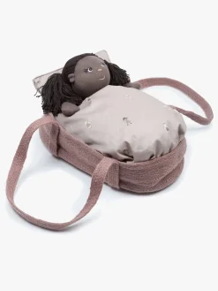 Dukker & Bamser|Smallstuff Dukkekurv, Powder Lyserød