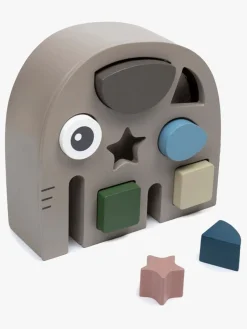 Smallstuff Trælegetøj-Træ Elefant Puttekasse