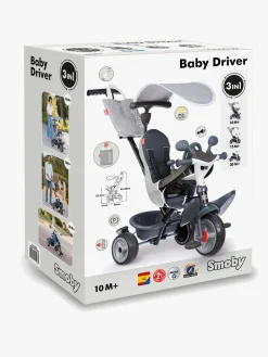 Smoby Cykler-Baby Driver Trehjulet Cykel Plus, Grå