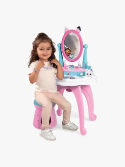 Smoby Rolleleg-Gabby's Dollhouse 2-i-1 Sminkebord med Skammel