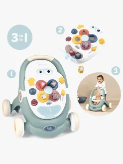 Smoby Pedal- & Gåbiler-Gåvogn 3-in-1