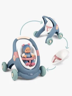 Børn Smoby Legetøj Til Børn På 0-10 År|Babylegetøj-Little 3-i-1 Gåvogn med Dukke