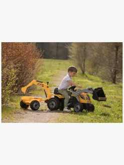 Smoby Pedal- & Gåbiler-Maks Builder Traktor med Trailer