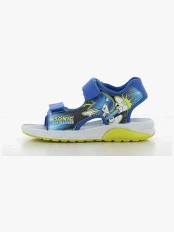 Sandaler & Klipklapper|Sonic Blinkende Sandaler, Blue/Neon Yellow
