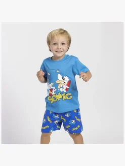 Børn Sonic Nattøj-Pyjamas, Blå