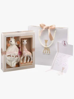 SophietheGiraffe Stofbleer, Nusseklude & Babytæpper-Sophie the Giraffe Gavesæt Nusseklud, Hvid