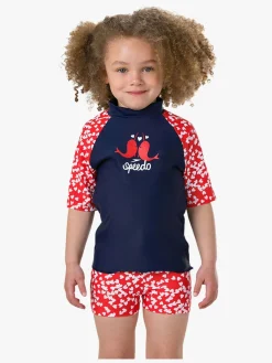 Børn Speedo Uv & Strand-Spashmaster UV-Sæt, Navy/Red
