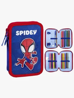 Kreativt Legetøj|SpideyandFriends Spidey And His Amazing Friends Dobbelt Penalhus, Blå/Rød