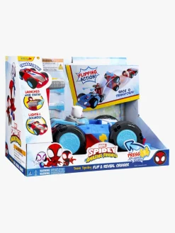 SpideyandFriends Legetøjsfigurer-Spidey And His Amazing Friends Flip & Reveal Bilsæt