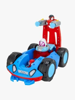 SpideyandFriends Legetøjsfigurer-Spidey And His Amazing Friends Flip & Reveal Bilsæt