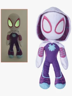 Dukker & Bamser|SpideyandFriends Spidey and His Amazing Friends Bamse Ghost Spider Selvlysende 25 cm