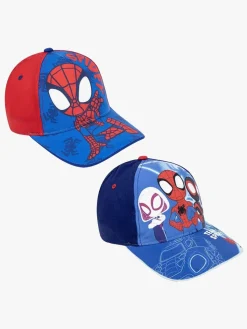 Børn SpideyandFriends Tilbehør-Spidey And His Amazing Friends Kasketter 2-pak