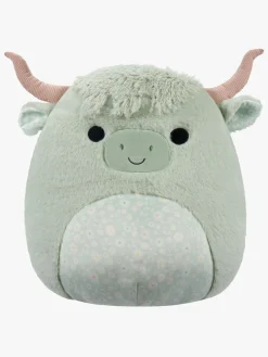 Dukker & Bamser|Squishmallows Fuzz A Mallows Bamse Iver Highland Cow 40 cm Grøn/Flerfarvet