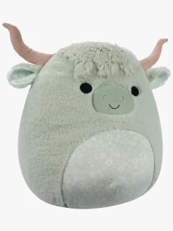 Dukker & Bamser|Squishmallows Fuzz A Mallows Bamse Iver Highland Cow 40 cm Grøn/Flerfarvet