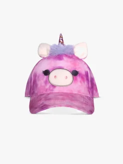 Tilbehør|Squishmallows Kasket, Lola Hvid/Lilla/Lyserød