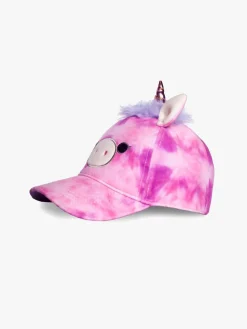 Tilbehør|Squishmallows Kasket, Lola Hvid/Lilla/Lyserød