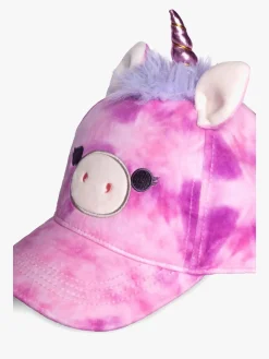 Tilbehør|Squishmallows Kasket, Lola Hvid/Lilla/Lyserød