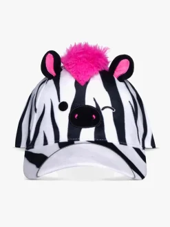 Tilbehør|Squishmallows Kasket, Tracey Sort/Hvid/Lyserød