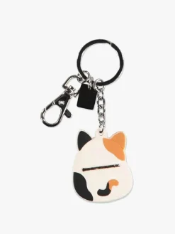 Tilbehør|Squishmallows Nøglering, Cameron Hvid/Sort/Brun