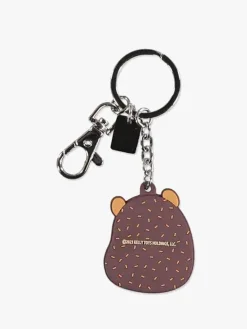 Tilbehør|Squishmallows Nøglering, Hans Brun/Beige