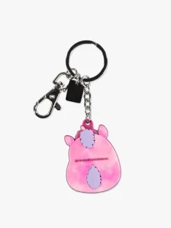 Tilbehør|Squishmallows Nøglering, Lola Lyserød/Hvid/Lilla