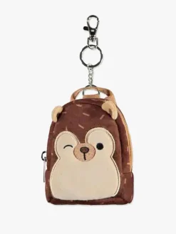 Tilbehør|Squishmallows Nøglering Micro Rygsæk, Hans Brun/Beige