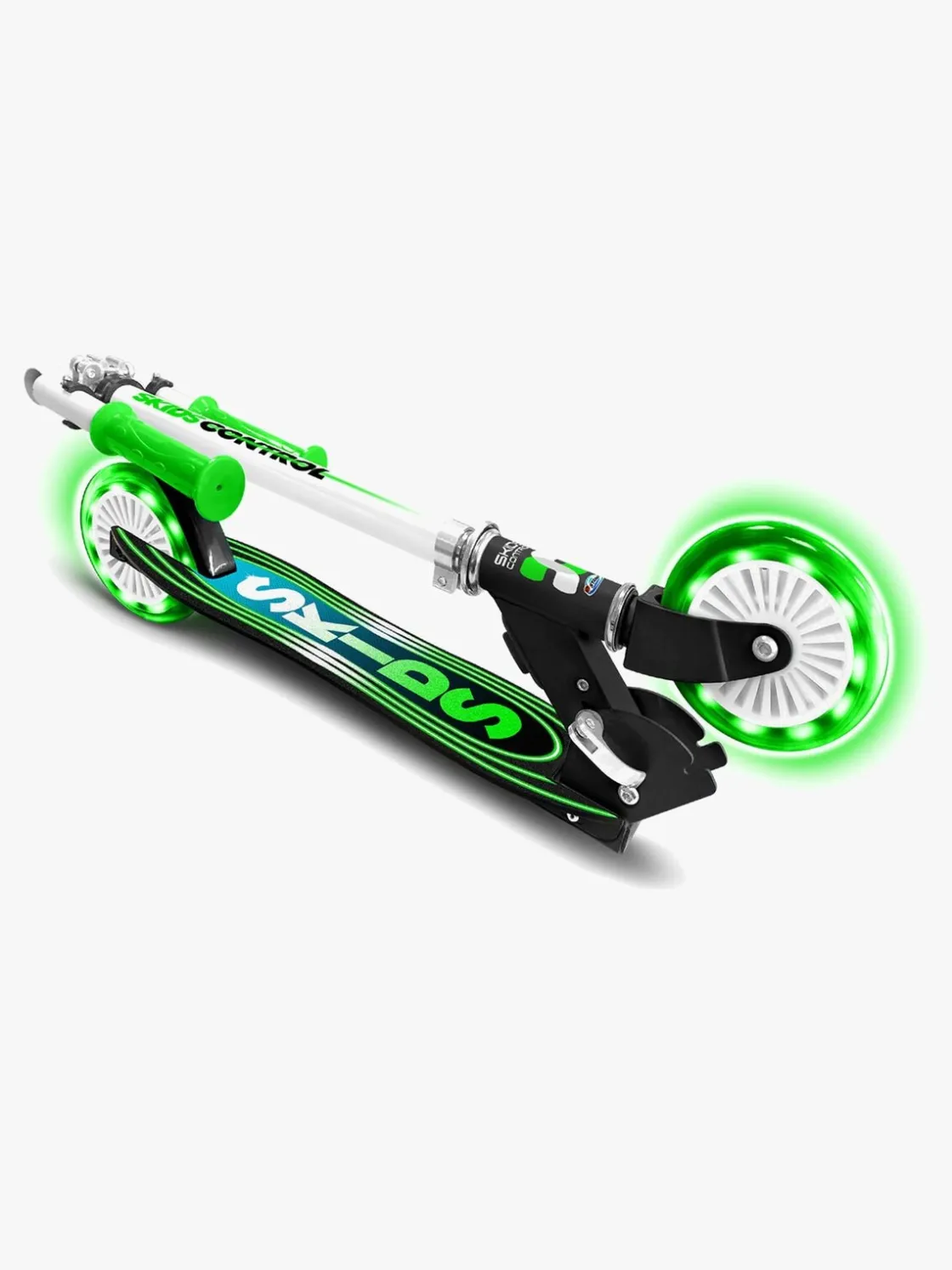 Løbehjul|Stamp Sammenklappeligt Light-Up Løbehjul, Grøn/Sort