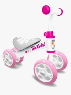 Stamp Pedal- & Gåbiler-Skids Control Gåbil, Lyserød/Hvid