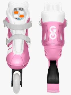 Stamp Skating-Skids Control Inliners Størrelse 30-33, Lyserød/Grå