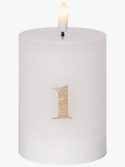 Børn StarTrading Interiør-Star Trading LED Bloklys 4-pak, Flamme Advent