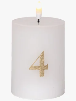 Børn StarTrading Interiør-Star Trading LED Bloklys 4-pak, Flamme Advent